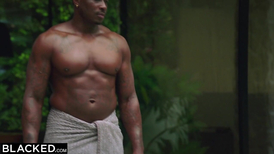 Black babe lets her BF fuck a pristine white slit