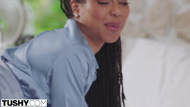 Steaming hot black sexy girl Kira Noir loved hardcore interracial anal fuck