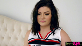 Thirsty stepsister riding huge cock and being kinky